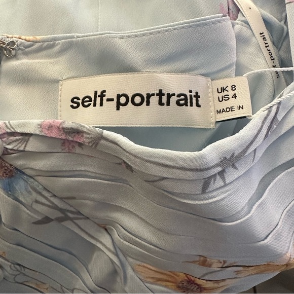 Self Portrait Watercolour Midi Dress - Picture 8 of 9